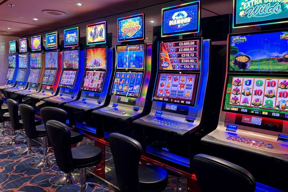 Mesin slot berwarna terang
